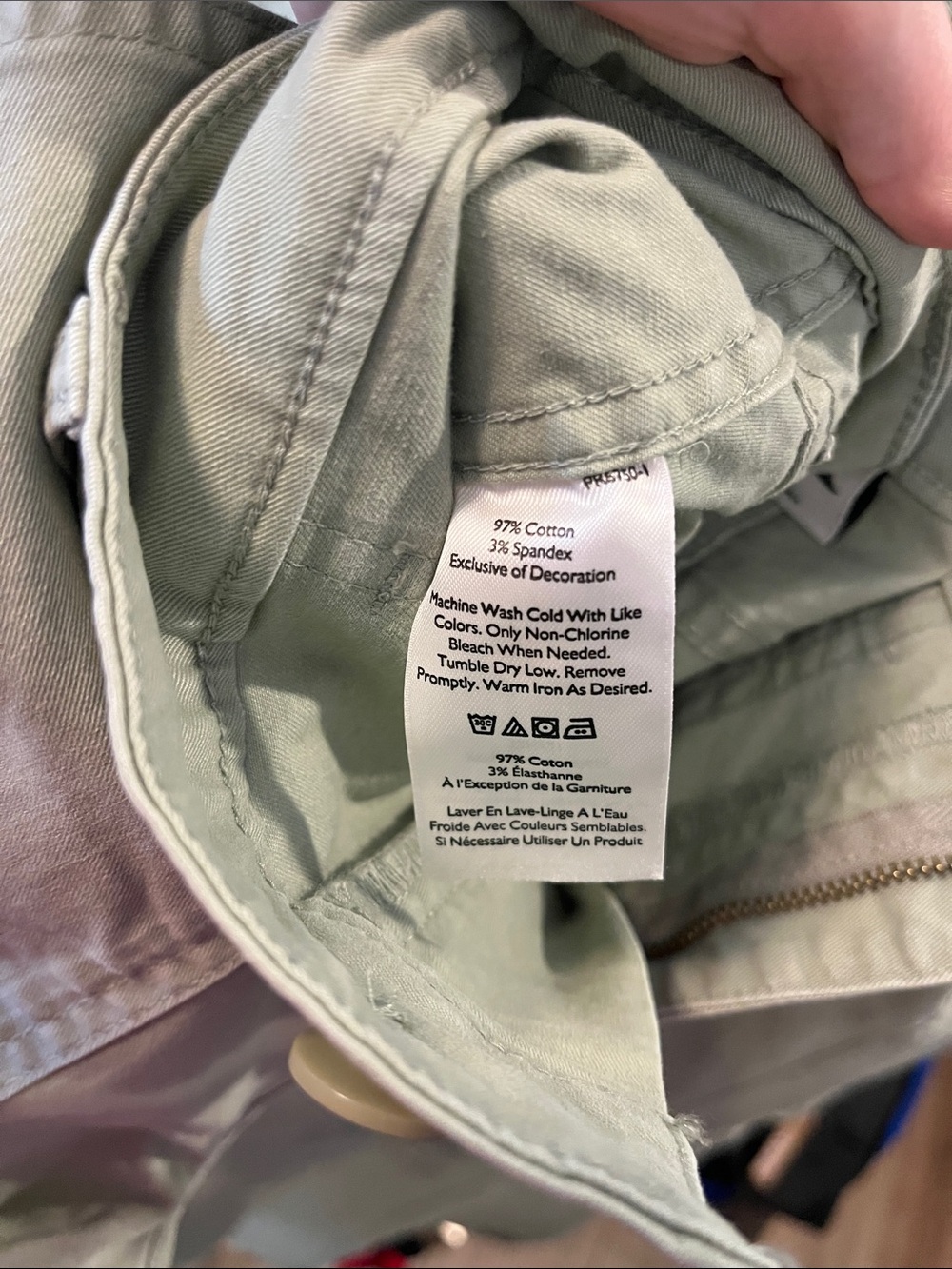 Eddie Bauer stretch legend wash relaxed straight mid rise pants dark sage NEW NW - Picture 4 of 7